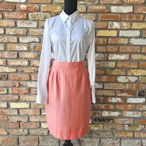 Vintage Peach Pencil Skirt